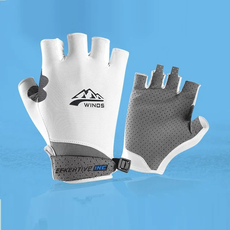 Workout Glove Gym - 夏のオートバイの手袋プロのジムフィットネス通気性アンチスリップ女性男性ハーフフィンガー釣りサイクリング指なし手袋