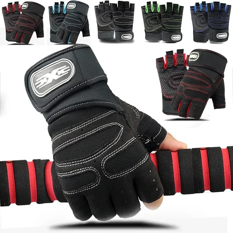 男女兼用フィンガーレスワークアウトグローブ、ロングリストガー - Workout Glove Gym のレビューと価格