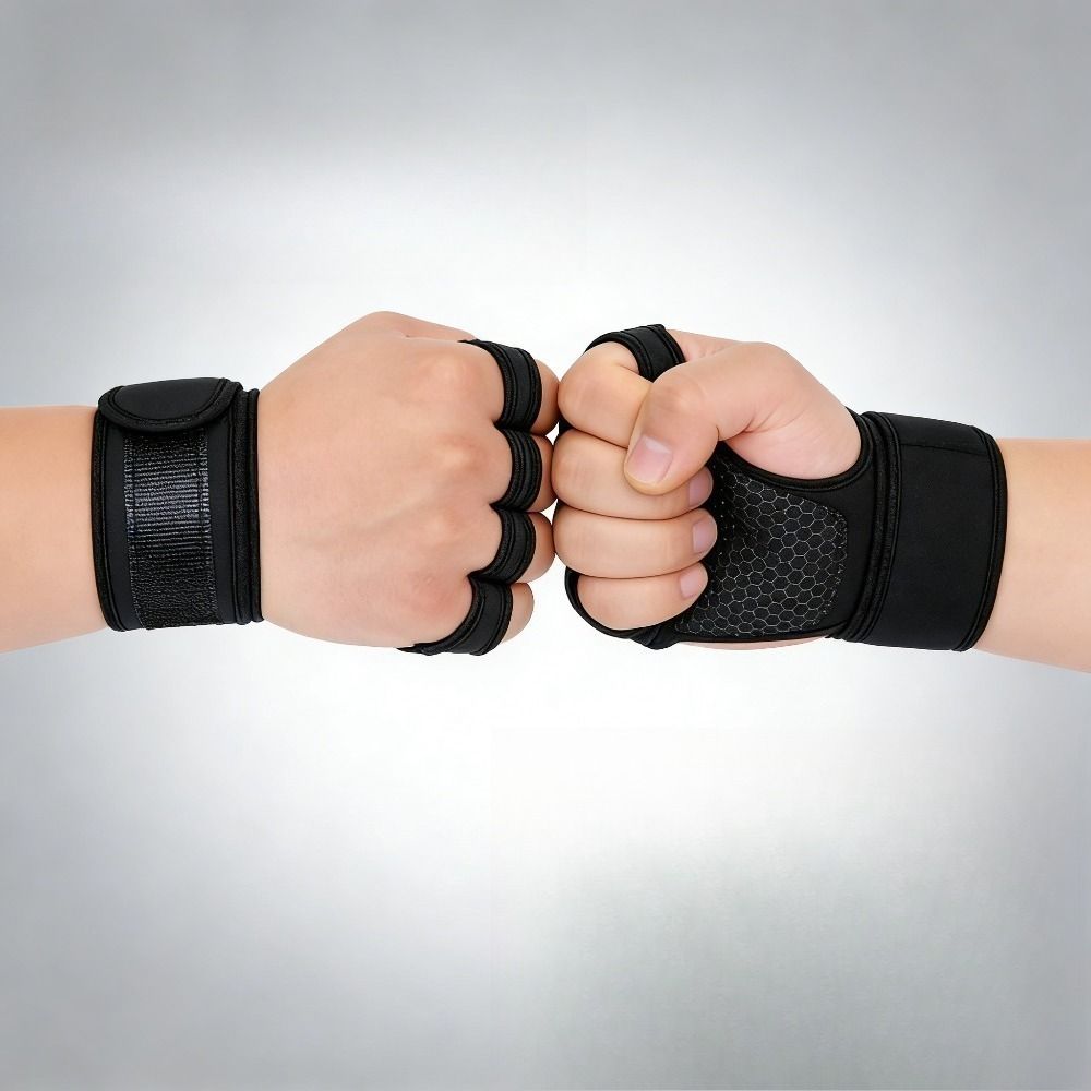 滑り止めジムフィットネスグローブ耐摩耗性手首保護ウェイトリフ - Workout Glove Gym のレビューと価格