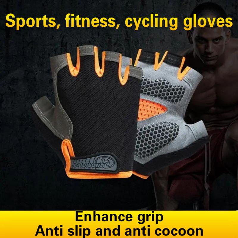 男女兼用ハーフフィンガーサイクリンググローブ、滑り止め、耐衝 - Cycling Glove Padded のレビューと価格