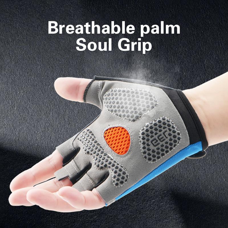 男女兼用ハーフフィンガーサイクリンググローブ、滑り止め、耐衝 - Cycling Glove Padded のレビューと価格