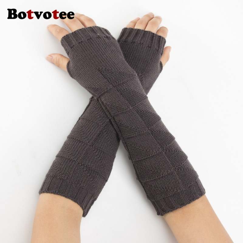 Botvotee Y2k チャンキーニット アームウォーマー - Fingerless Glove Knit のレビューと価格